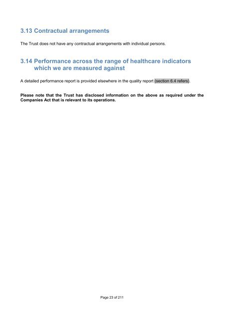 Annual Report and Accounts - The Great Western Hospital