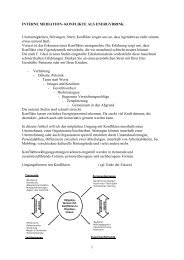 1 INTERNE MEDIATION- KONFLIKTE ALS ENERGYDRINK ... - GWM