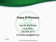 Class VI Primacy
