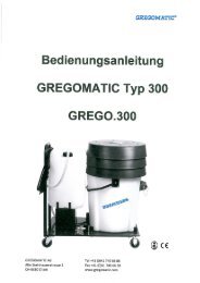 Bedienungsanleitung GREGOMATIC Typ 300 - Gws-sawall.de
