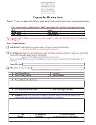 Expense Justification Form - George Washington University Medical ...