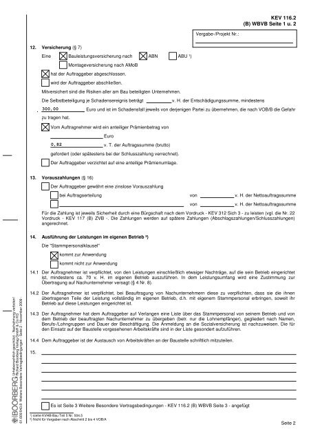 Aufforderung zur Angebotsabgabe - GWW