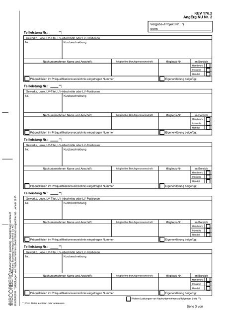 Aufforderung zur Angebotsabgabe - GWW