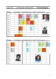 Turnstundenplan - Gymnasium Muttenz