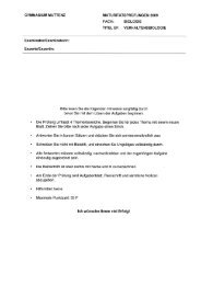 biologie titel ef: verhaltensbiologie - Gymnasium Muttenz