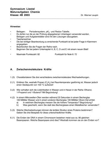 Matur Chemie 4B 2003.pdf - Gymnasium Liestal