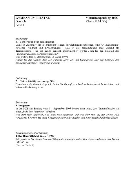 Deutsch 4LM 2005.pdf - Gymnasium Liestal