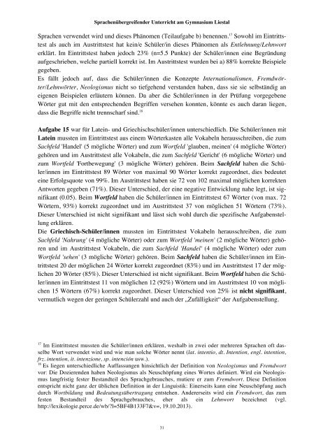 Bericht PH FHNW - Gymnasium Liestal
