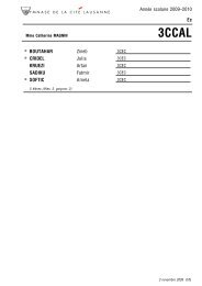 Année scolaire 2009–2010 Ec BOUTAHAR Zineb CRIDEL Julia ...