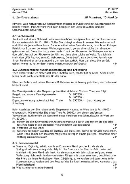 Matur Wirtschaft und Recht 4Wa 2004.pdf - Gymnasium Liestal