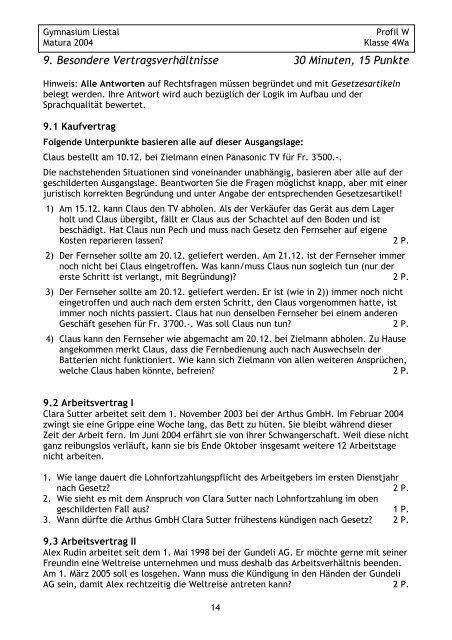 Matur Wirtschaft und Recht 4Wa 2004.pdf - Gymnasium Liestal