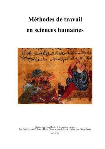 Méthodes de travail en sciences humaines - Gymnase de Morges