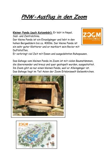 Zoom Erlebniswelt - Schülerbericht - Gymnasium Gerresheim