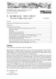 2. Elternbrief 2011/2012 - des Gymnasiums Kusel