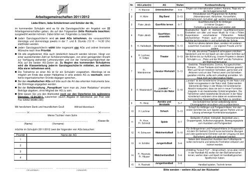 WahlzettelAGs2011-12 6b - Gymnasium Marienstatt