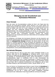 über unser Pädagogisches Konzept - Gymnasium-Meinersen