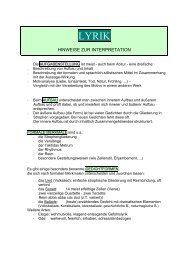 Hinweise zur Interpretation - Gymnasium Neutraubling