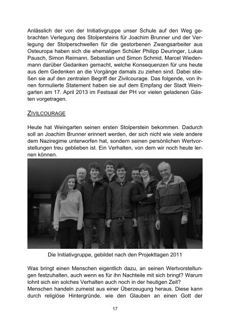 Ausgabe 2/2013 (April) - Gymnasium Weingarten