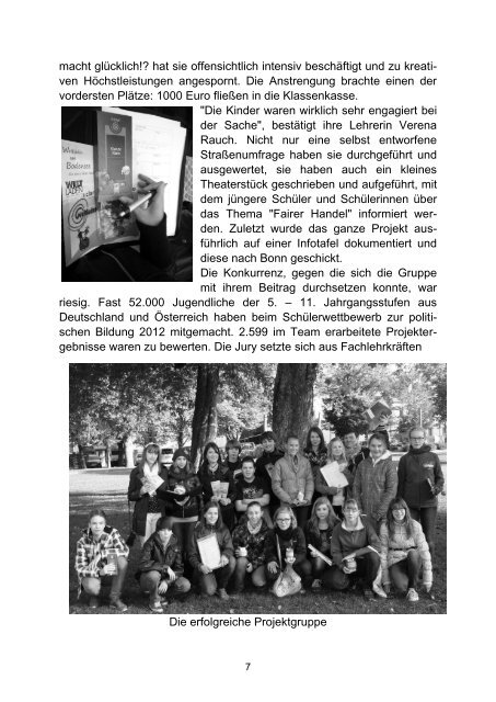 Ausgabe 2/2013 (April) - Gymnasium Weingarten