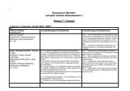 Lehrplan S I - Gymnasium Warstein