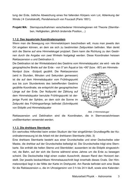 Astronomie - Kosmologie - Gymnasium Neufeld