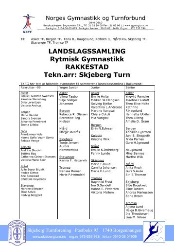 Skjeberg Turn - Norges gymnastikk og turnforbund