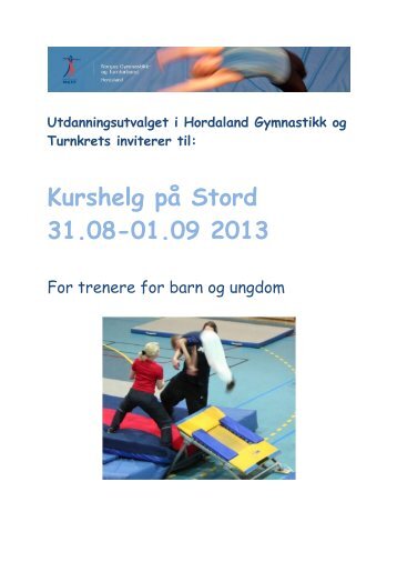 Kurshelg på Stord 31.08-01.09 2013