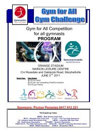 Gymnastics S - Gymnastics Australia