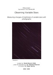 Observing Variable Stars - Gymnasium und Fachmittelschule Thun ...