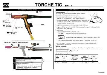 TORCHE TIG SR17V - GYS