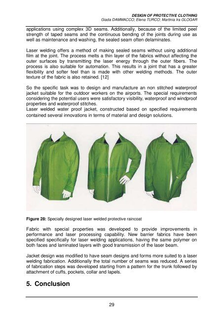 Protective Clothing Design - Grado Zero Espace Srl