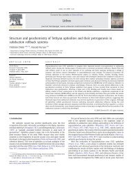 Structure and geochemistry of Tethyan ophiolites and their ...