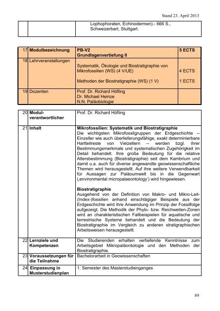 aktuelle Modulbeschreibungen Master - GeoZentrum Nordbayern