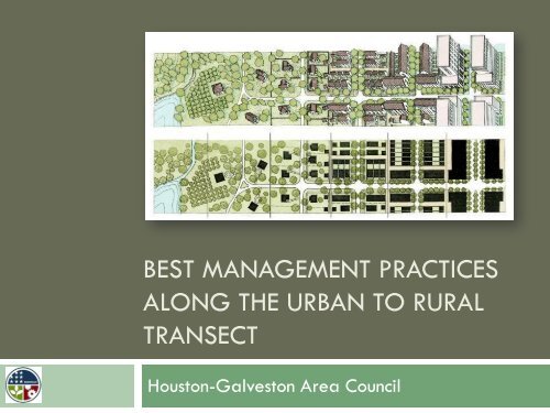 Best Management Practices, Transect Approach - Houston ...
