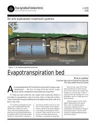 Evapotranspiration bed - Department of Biological & Agricultural ...