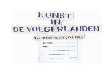 Kunst in de Volgerlanden, van Herijking tot Verrijking - Hendrik-Ido ...