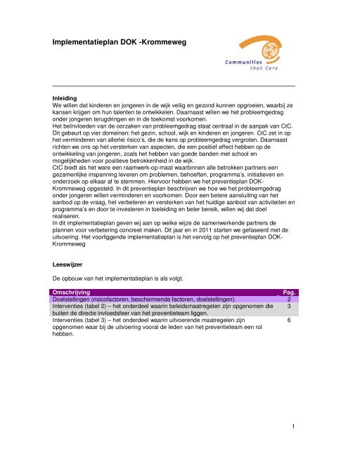 Implementatieplan DOK -Krommeweg - Hendrik-Ido-Ambacht