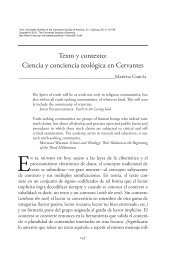 Texto y contexto: Ciencia y conciencia teológica en Cervantes - H-Net