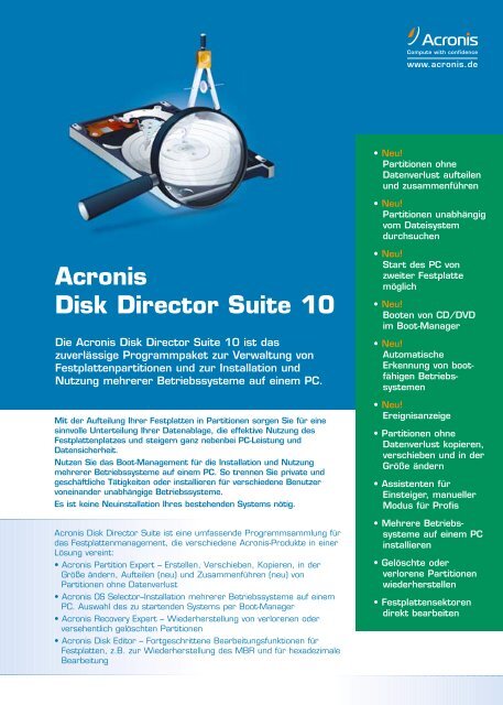 Acronis Disk Director Suite 10 - Basis 1