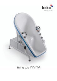 Tilting tub INVITA - beka hospitec