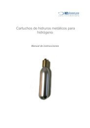 Manual de cartuchos de metal hidruros de hidrogeno - H2Planet