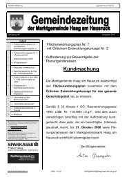 Gemeindezeitung 234 - September 2008 - Haag am Hausruck