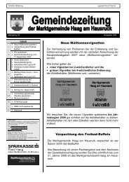 Gemeindezeitung 229 - Oktober 2007 - Haag am Hausruck