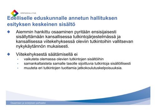 Opetusneuvos Carita Blomqvist, Opetushallitus - HAAGA-HELIA ...