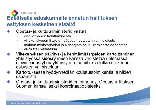 Opetusneuvos Carita Blomqvist, Opetushallitus - HAAGA-HELIA ...