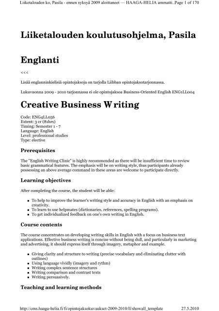 2009-2010-liiketalouden-koulutusohjelma-pasila-ennen-2009 ...