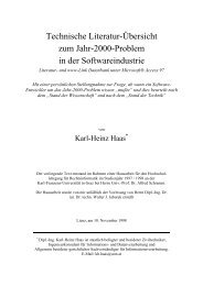 Technische Literatur-Übersicht zum Jahr-2000-Problem in der ...