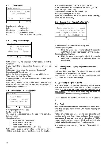 Installation and operating instructions - Haas + Sohn