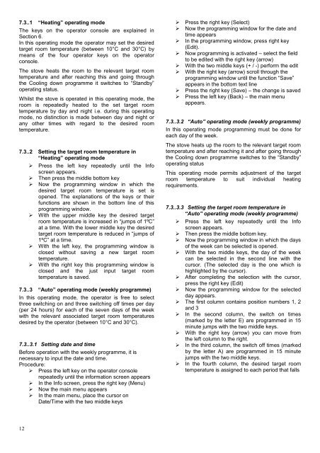 Installation and operating instructions - Haas + Sohn