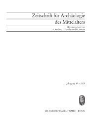 Zeitschrift für Archäologie des Mittelalters - Dr. Rudolf Habelt GmbH